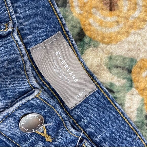 EUC Everlane The Original Cheeky® Crop Jean High-waisted Straight Leg Size 24 - Picture 3 of 7